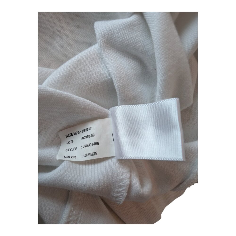 johnnie-O Sully Quarter Zip Pullover in White, Size Large - Picture 9 of 13